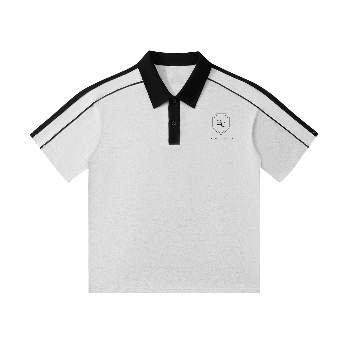 Contrast Collar Short-Sleeve Polo Shirt