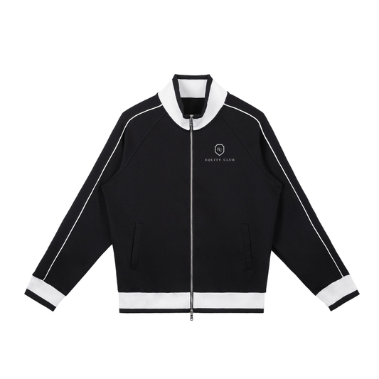 Color Block Raglan Sleeve Zip Track Jacket