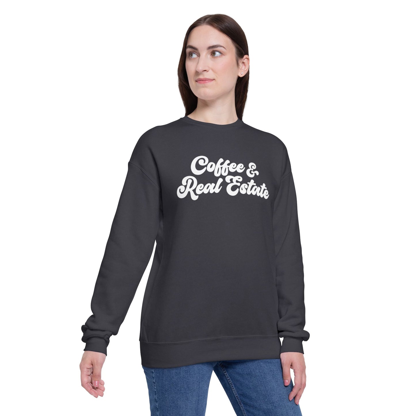 Coffee & Real Estate Unisex Drop Shoulder Sweatshirt