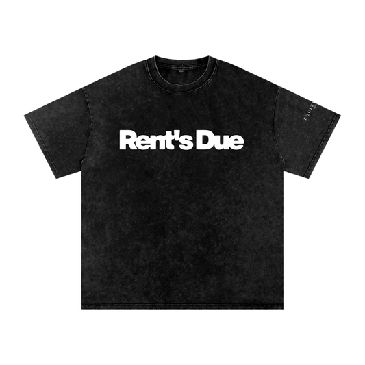 Snow Washed Oversized Cotton T-Shirt