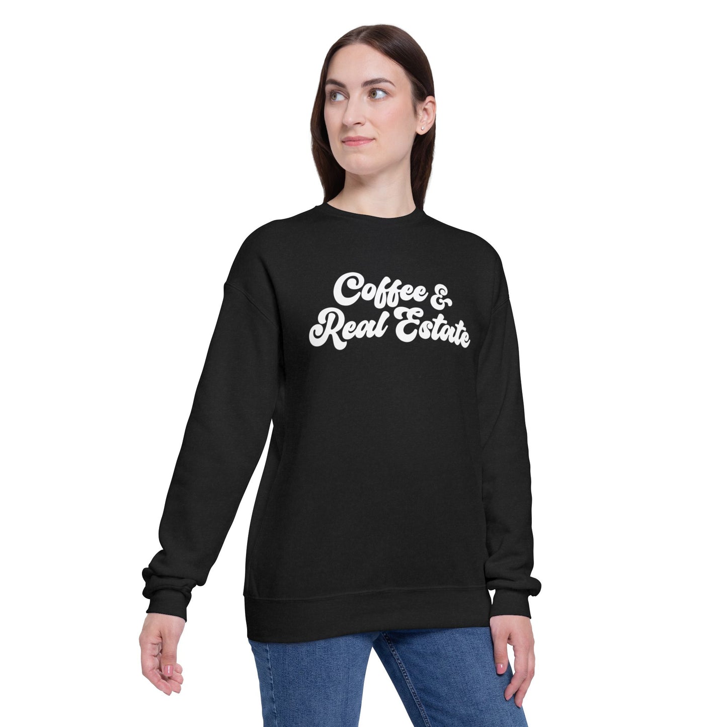 Coffee & Real Estate Unisex Drop Shoulder Sweatshirt