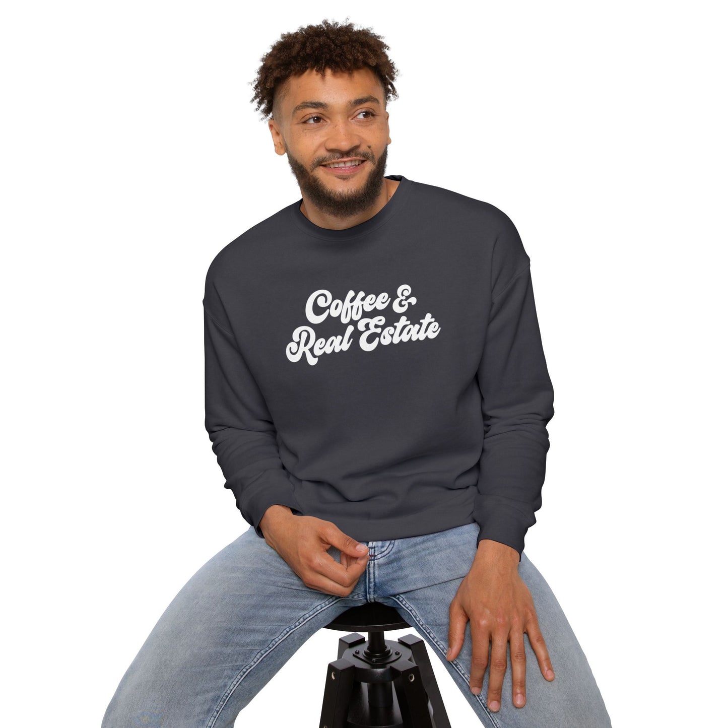 Coffee & Real Estate Unisex Drop Shoulder Sweatshirt