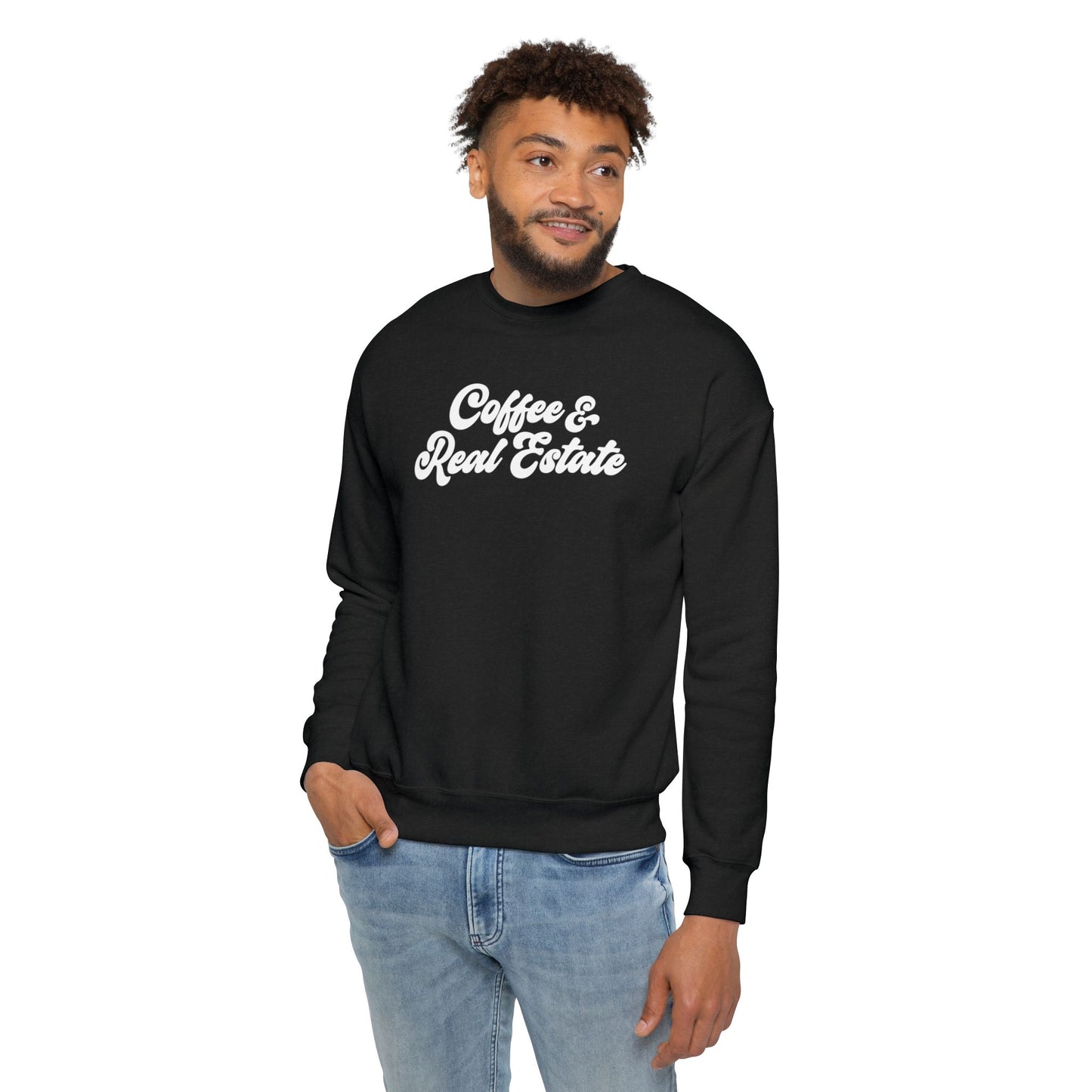 Coffee & Real Estate Unisex Drop Shoulder Sweatshirt