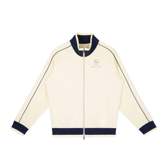 Color Block Raglan Sleeve Zip Track Jacket