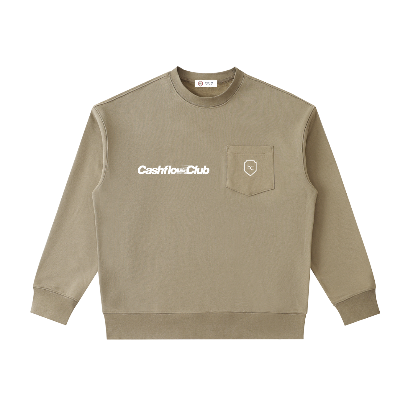 Heavyweight Patch Pocket Crewneck Sweatshirt