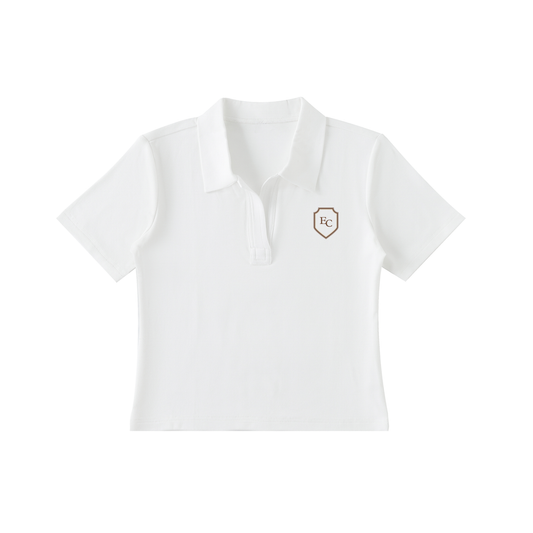 Bodycon Short Sleeve Polo Shirt